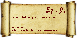 Szerdahelyi Jarmila névjegykártya